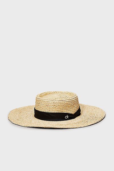 Calvin Klein Straw Hat with Logo K60K612915Pdp Hat K60K612915 Pdp