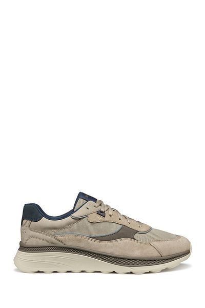 Geox Men's Beige U Spherica Actif X1 a - Mes Water Lace-Up Sneaker U55Hua01422C5004