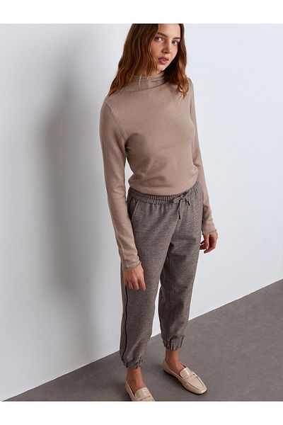 Dilvin 71608 di̇lvi̇n manşetli̇ jogger pantolon