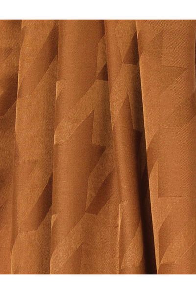 Kayra Goose Feet Pattern Jacquard Shawl Light Brown