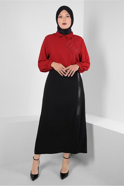 Alvina BALLOON ARM STONE DETAILED TUNIC 20236