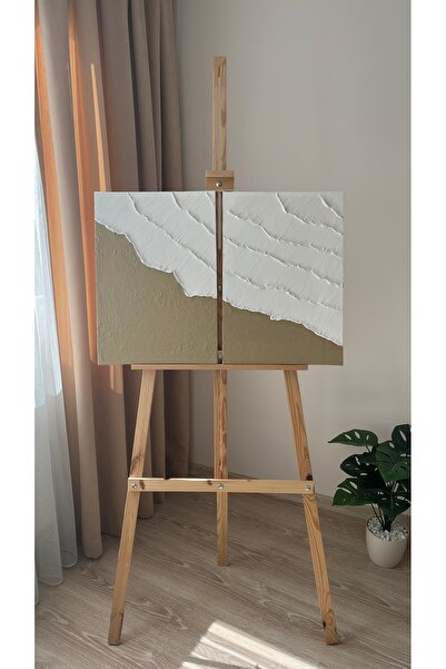 AEÇTASARIM DEKORATİF EL YAPIMI DOKULU KANVAS TABLO İKİLİ DOKULU TABLO KUMSAL ...