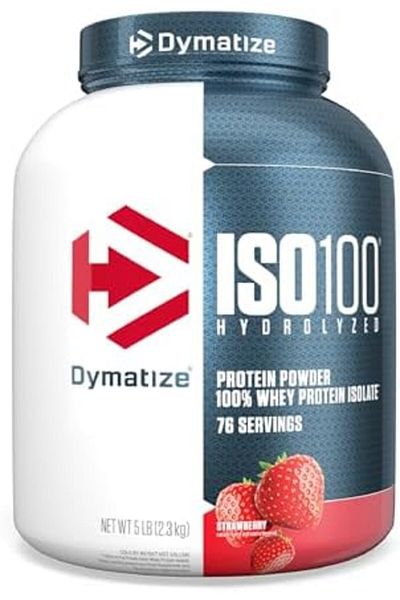 Dymatize ISO 100 0 Carb Whey Strawberry, 5 lb