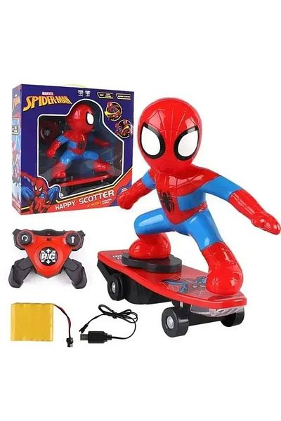 Genrics 360 Degree Rotate Music Tumbler Spiderman Toy for Kids