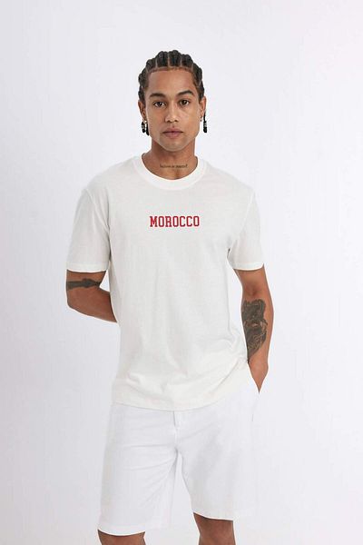 DeFacto Defactofit Standard Fit Judge Collar Printed Sportsman Short Sleeve T-Shirt D5336Ax24Sm