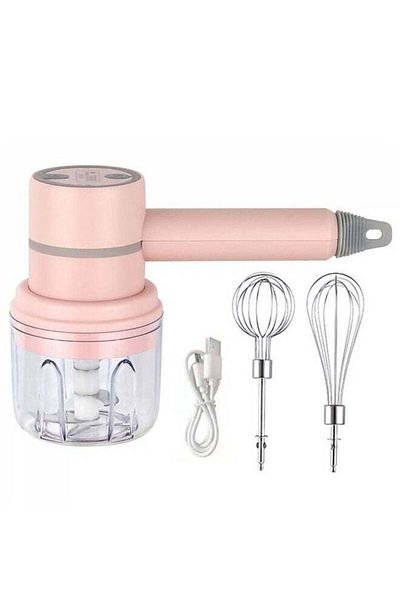COOYA Electric Hand Mixer 3-Speed Adjustable Handheld Mixer USB Rechargeable Egg Beater Portable