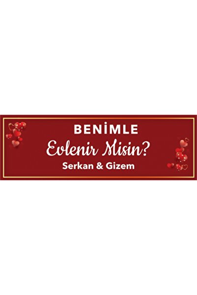 Evlilik Teklifi Pankartı