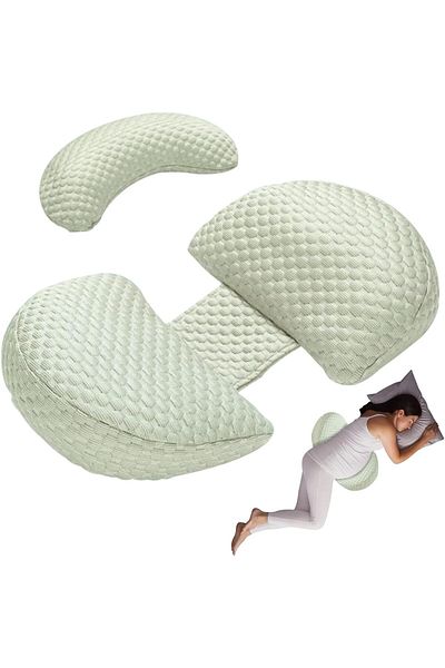 COOYA Pregnancy Pillows for Sleeping,Detachable & Adjustable,Support for Back,Legs,Belly,Hips,68x42cm