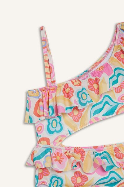 DeFacto Girl's Floral Swimsuit E3536A825Hs
