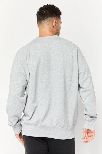 New Balance Men Relaxed Fit Long Sleeves Outdoor Sweatshirt, Grey