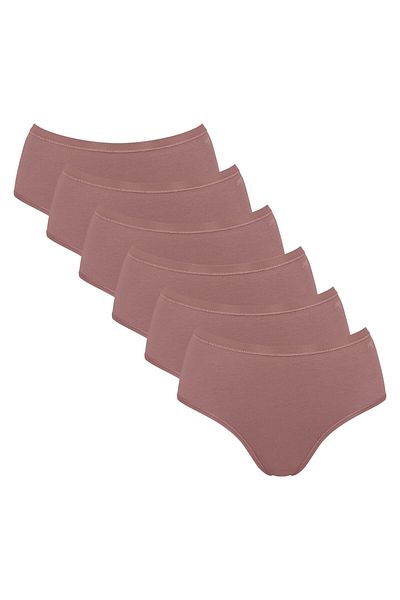 SLOGGI Damen Slips, 6er Pack - GO Daily Cotton Midi 6P, Unterhose, Stretch-Baumwolle
