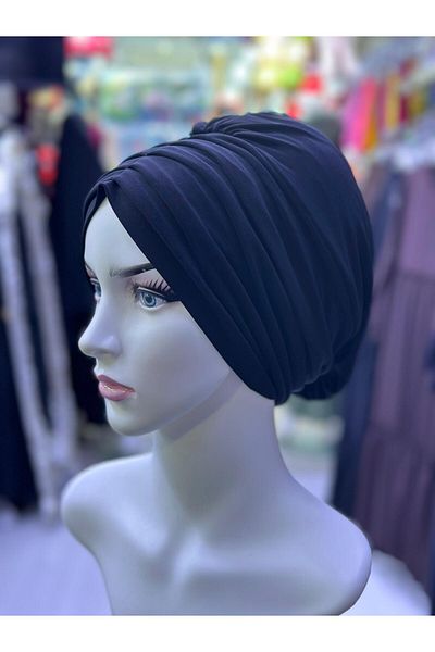 erasra class Sea and Pool Cap Front Pleated Cap Black Color