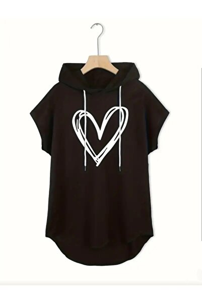 Lerix mod Hanorac cu glugă din bumbac pieptănat cu două fire, pentru femei, L...