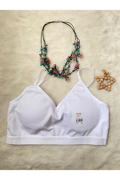 İltena Cotton Lycra Bustier-Bra with Removable Pads
