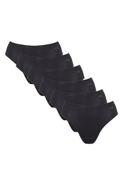 SLOGGI Damen Tai-Slips, 6er Pack - GO Daily Cotton Tai 6P, Unterhose, Stretch-Baumwolle
