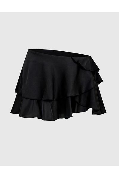 İLVİ Rasia Black Women's Skirt