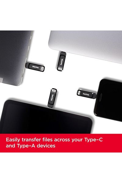 SanDisk Ultra Dual Drive Go USB Type C 64GB Black