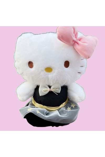ABYZ Hello Kitty Plush Toy with Black Dress, 23 cm 3+ years