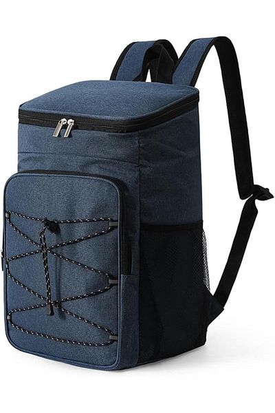 TECOS Geanta termoizolanta tip rucsac, Tecos, 18L, impermeabil, albastru inchis, dimensiuni 42x29x19 cm