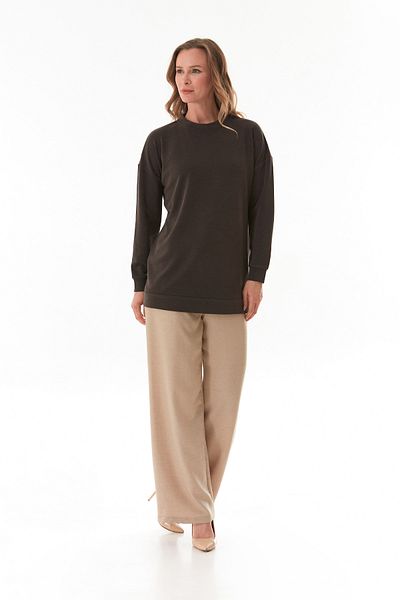 Fulla Moda Basic Crew Neck Modal Tunic