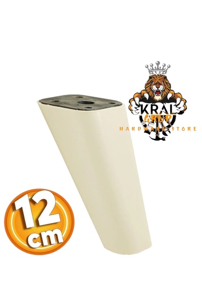 KRAL HIRDAVAT Conical Angle 12cm Leg, Furniture, Cabinet, Sofa, Plinth Leg (Hard Plastic) 4Th Piece