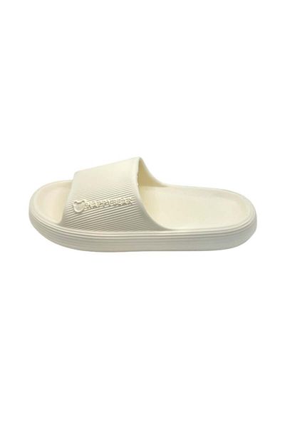 TECOS Women's Beach or Pool Slippers, Size 36-37, Teddy Bear Print, 23.5 Centimeters