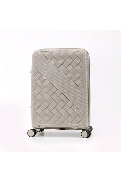 Giordano Hardside Luggage Trolley Bag 3 Pieces set Beige (S-20,M-24,L-28 Inch)