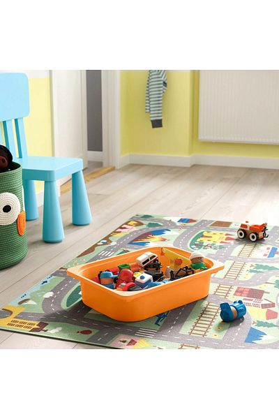 IKEA Toy Storage Box, Light Orange, 42X30X10 cm