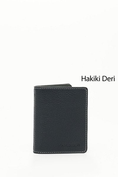 GÖNDERİ(R) NAVY GREEN Genuine Leather Unisex Card Holder 06499