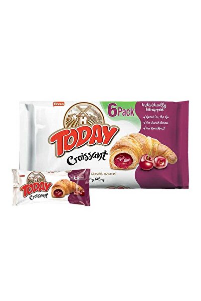 Elvan Today Kruvasan Vişneli 40 Gr. 6 Adet (1 Kutu)
