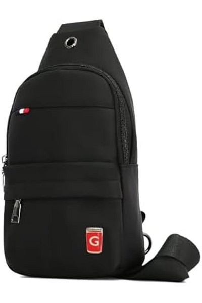 Giordano Shoulder Bag, Black, 12 7.9 3.95, 2525271, Unisex Adults