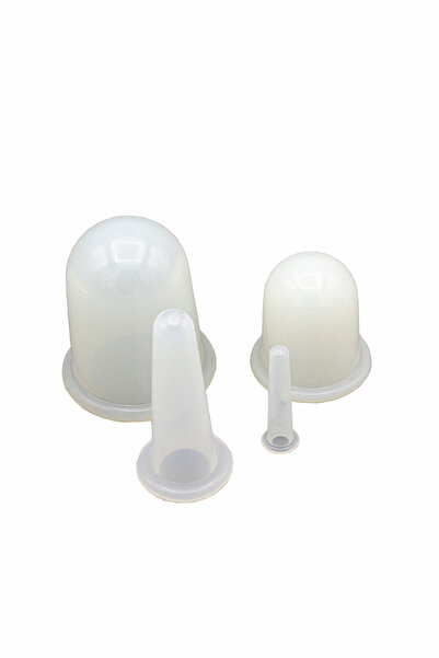 Lovelybird Silikonlu Masaj Kupası 4'lü Hacamat Seti,kuru Kupa,selülit Gideric...