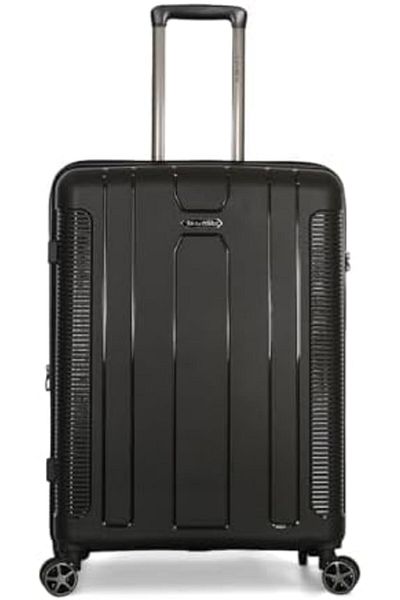 Travelite مجموعة حقائب سفر بعجلات صلبة من 3 قطع للجنسين (L 28، M 24، S 20، أسود)
