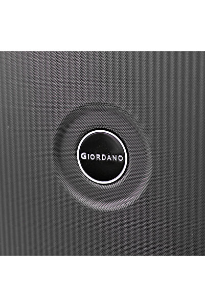 Giordano Abs Trolley Luggage Set, 3Tr+2Bc, with double spinner wheels and TSA lock