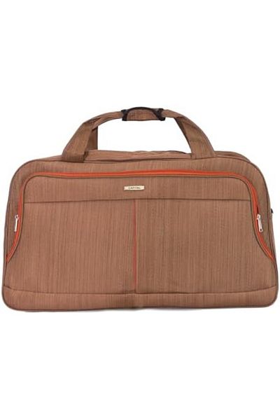 Capital 19 Inch Brown Duffel Bag, Polyester