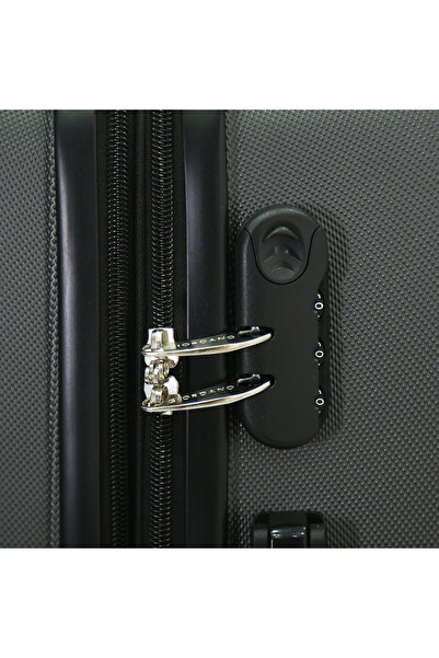 Giordano Hardside Luggage with Spinner Wheels for Everyone (Charcoal, 3 Piece Set)