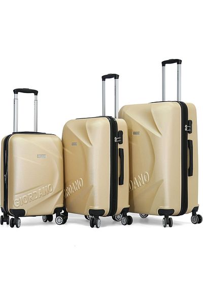 Giordano Hardside Luggage with Spinner Wheels for Everyone (Champ, Set of 3)