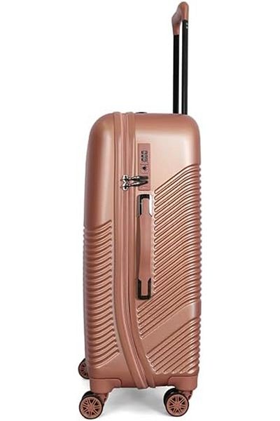 Travelite Dual Spinner Abs Material Travel Bags 26/308/3tr Bc Rosegold