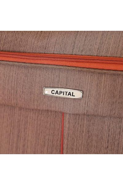 Capital 19 Inch Brown Duffel Bag, Polyester