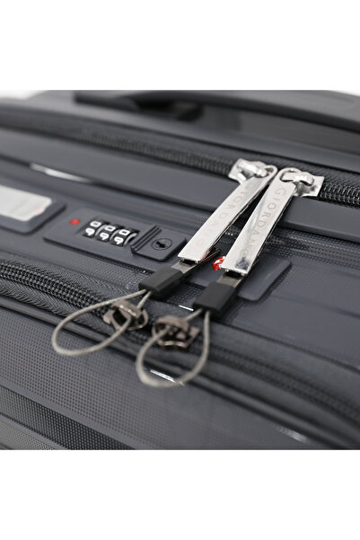 Giordano Unbreakable Hardshell Pp Luggage Trolley Bag 20 Inch Cabin Size With Double Spinner Wheels,