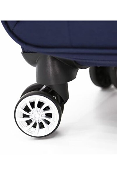 DILIXI Polyester Trolley Luggage Set 3 Pieces for Unisex L 28-M 24-S 20, Navy Color