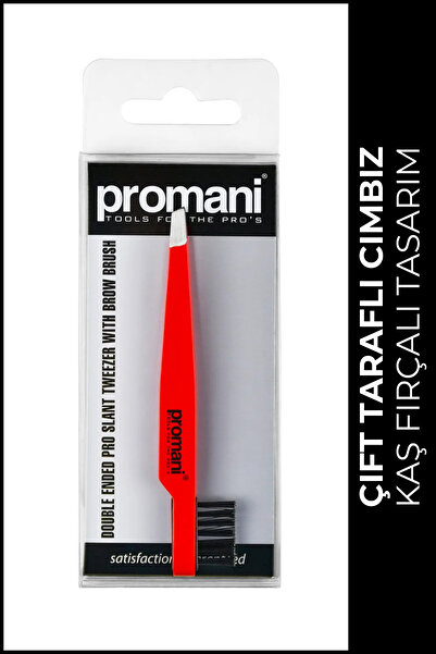 Promani Pr-929 Eğik Uçlu Kaş Fırçalı Cımbız