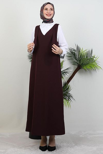GİYZAMİLA Κορδόνι από τον ώμο Gilet Plum