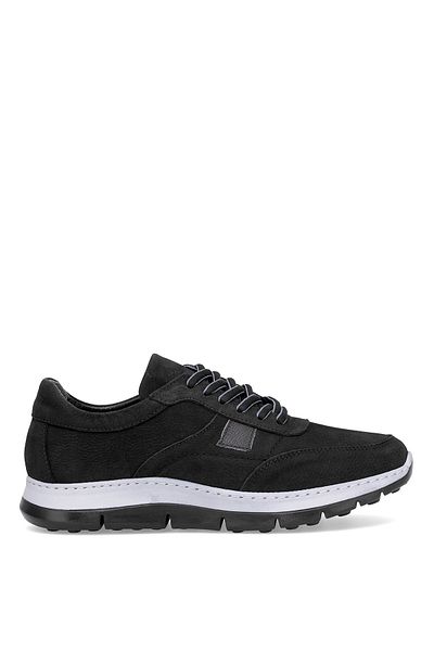 Ayakkabı Fuarı Elit Slocs121N Men's Genuine Leather Casual Shoes Black