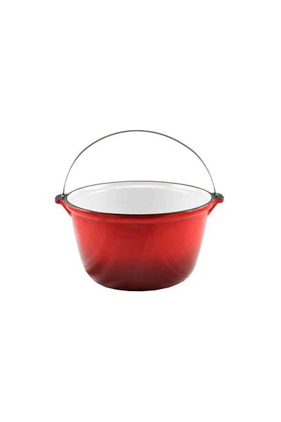 OEM Oti enameled cast iron cauldron, size 22x13 cm, capacity 3 l, induction base