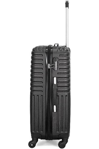 Giordano 3-Piece Spinner Luggage Set, Black, Polycarbonate (PC)