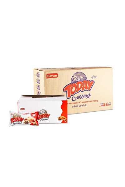 Elvan Today Kruvasan Çikolatalı 40 Gr. 20 li 4 Paket (1 Koli)
