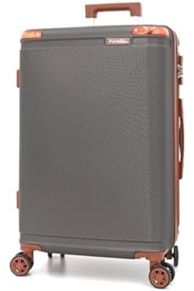 Fancl Trolley Bag Set of 4 Pieces - 3 Trolleys and 1 Makeup Bag, Gray