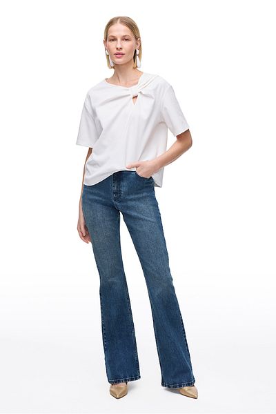 Perspective Indigo Denim Slim Fit High Waist Denim