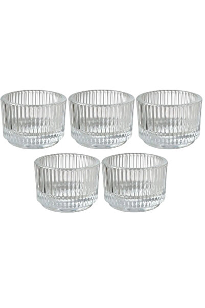 IKEA Cam Tealight Mumluk, Çap: 3.5 Cm, 5'li Set